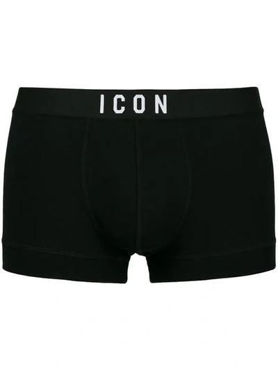 Dsquared2 Icon Boxers - 黑色 In Black