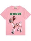 GUCCI COTTON T-SHIRT WITH FAWN