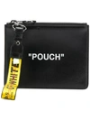 OFF-WHITE QUOTE DOUBLE FLAT POUCH