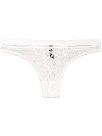 Else Petunia Sporty Thong - 白色 In Ivory