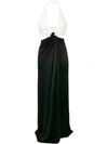 GALVAN ECLIPSE DRAPED TWO-TONE GOWN