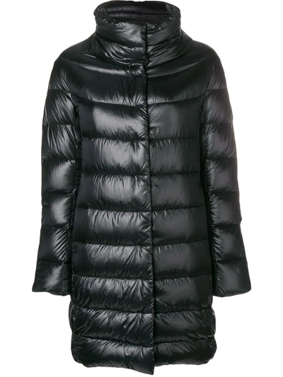 Herno Padded Dora Coat In Black