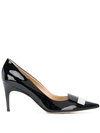 Sergio Rossi Pointed Bow Pumps In Black