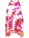 EMILIO PUCCI FLORAL ASYMMETRIC SKIRT