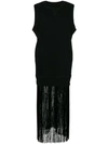 MM6 MAISON MARGIELA FRINGED SWEAT TANK DRESS