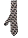 FERRAGAMO SALVATORE FERRAGAMO FOX PRINT TIE - BLACK