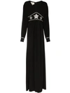 GUCCI STAR EMBELLISHED MAXI DRESS