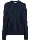 PRADA cable-knit jumper
