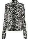 GIVENCHY GIVENCHY LEOPARD PRINT TURTLENECK SWEATER - MULTICOLOUR