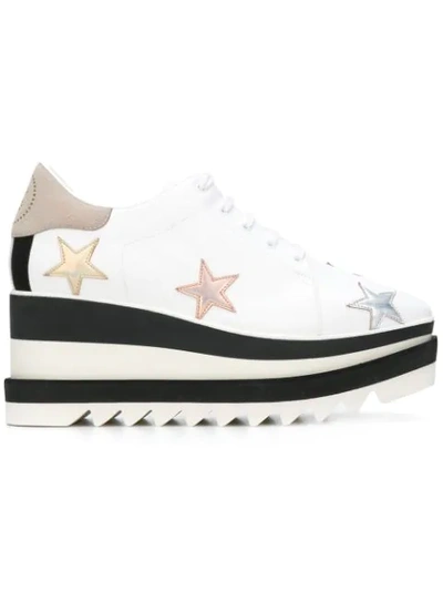 Stella Mccartney Sneak-elyse Pastel Star Sneakers In White
