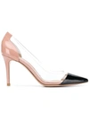 GIANVITO ROSSI PUMPS MIT KONTRASTIERENDER KAPPE