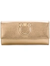 FERRAGAMO SALVATORE FERRAGAMO FRONT LOGO PURSE - METALLIC