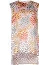 ADAM LIPPES PAINTED ASYMMETRIC TUNIC TOP