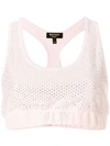 JUICY COUTURE SWAROVSKI EMBELLISHED VELOUR CROP TOP