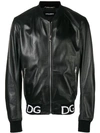 DOLCE & GABBANA LOGO STRIPE BOMBER JACKET