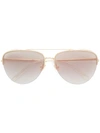 BOUCHERON crystal embellished aviator sunglasses 