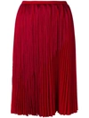 MARCO DE VINCENZO FRINGED PLEATED SKIRT