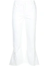 EUDON CHOI FITTED CROPPED TROUSERS