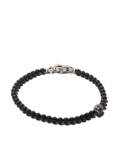 David Yurman Spiritual Beads Evil Eye Bracelet With Black Onyx And Sapphires In Ssbbo