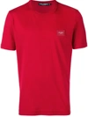 Dolce & Gabbana Red Logo Patch T-shirt