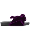 N°21 OVERSIZED BOW FLAT SANDALS
