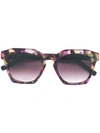 Mcm Tinted Squared Sunglasses - Black In Black