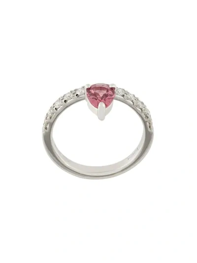 Dubini Theodora Rubellite钻石戒指 In Pink