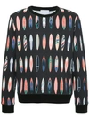 PORTS V SURFBOARD PRINT SWEATSHIRT