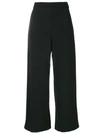 GENNY GENNY CROPPED TROUSERS - BLACK