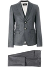 DSQUARED2 DSQUARED2 PINSTRIPED THREE PIECE SUIT - GREY