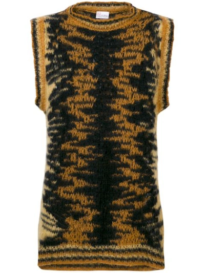 Red Valentino Embroidered Sleeveless Jumper - Yellow