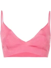 CALVIN KLEIN 205W39NYC ribbed bralet