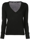 PROENZA SCHOULER PROENZA SCHOULER MERINO V-NECK - BLACK