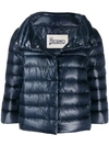 Herno Three-quarter Sleeved Jacket - Blue In Blue