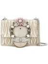 MIU MIU EMBELLISHED SHOULDER BAG