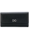 Dolce & Gabbana Logo Continental Wallet In Black