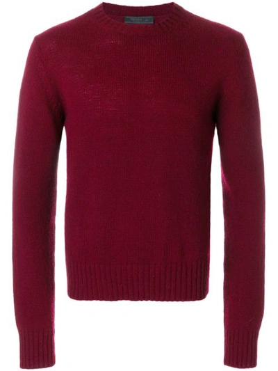 Prada Shetland Sweater - Red In Red