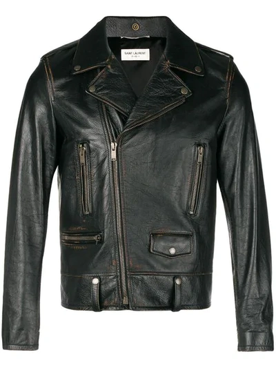 Saint Laurent Biker Jacket In Black
