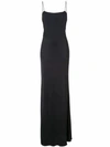 JASON WU GREY JASON WU SLEEVELESS SHIFT MAXI DRESS - BLACK