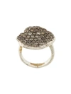 Rosa Maria Pave Diamond Ring In Metallic