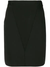 Givenchy Heavy-knit Side-zip Mini Skirt In Black