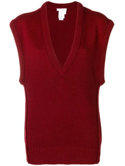 Chloé Cashmere Sweater Vest In Red