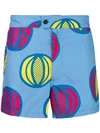 OKUN PATRICE MELON PRINT SWIM SHORTS