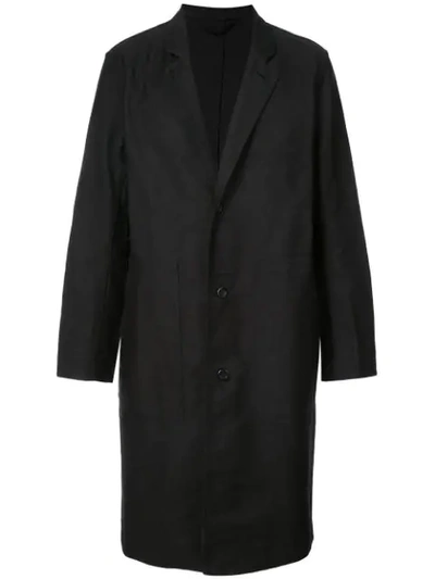 Casey Casey Single Breasted Coat In Black