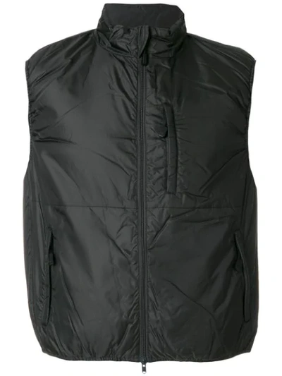 Aspesi Jil Vest In Dark Gray In Black