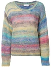 CLOSED CLOSED STRIPED KNITTED SWEATER - BLUE