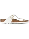 Birkenstock Gizeh Birko-flor Womens Flip Flop In White