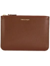 COMME DES GARÇONS TEXTURED LEATHER CLUTCH