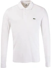 Lacoste Loose Fit Pique Polo Shirt In White