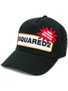 DSQUARED2 DSQUARED2 TURN HATERED INTO LOVE BASEBALL CAP - BLACK